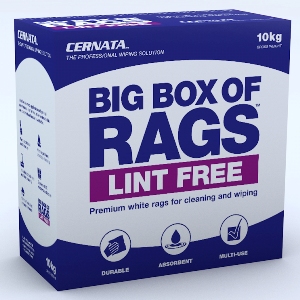 BIG BOX OF RAGS LINT FREE - Non Linting white rags